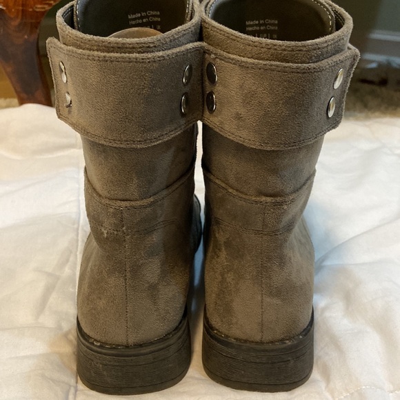 Call it spring suede grey lace up combat ankle boots - US 6.5 - Picture 3 of 5